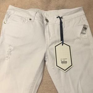 NEW!! WHITE STREET DENIM ULTRA CROP JEANS